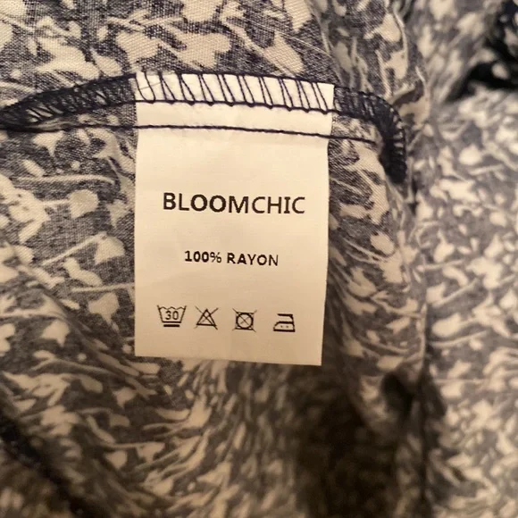 Brand New BloomChic Navy/White Wrap Dress…size 10 - Picture 6 of 7